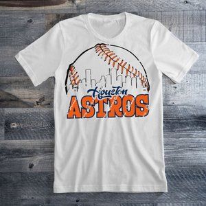 Houston Astros City Line Baseball Soft Style Tee